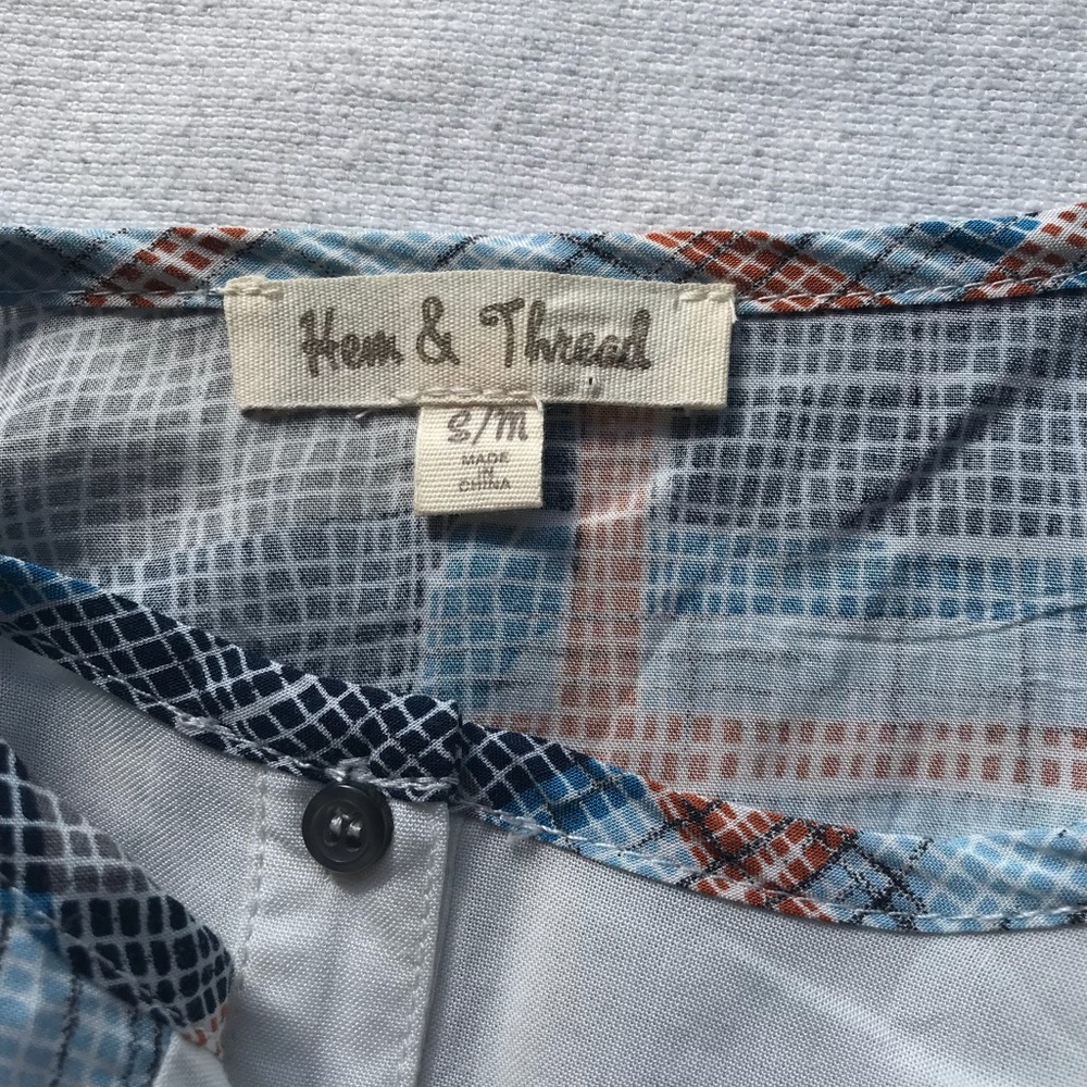 Anthropologie Hem & Thread Womens Shirt SMall - Picture 8 of 8